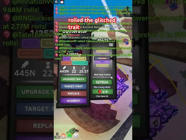 Anime RNG Defense パーフェクトスクロール vs 通常スクロールの比較