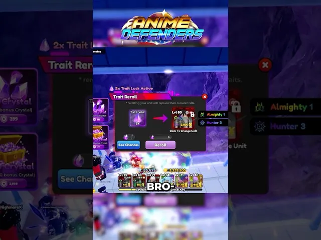【Anime RNG Defense】特性（Traits）システム徹底解説